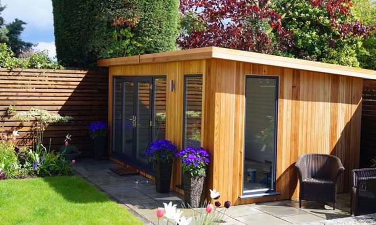 Garden gym in a garden room