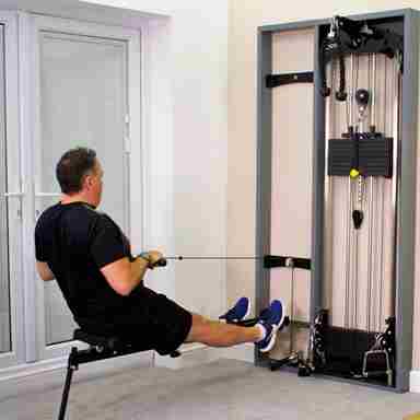 Home Gym Cable Seated Row Sq